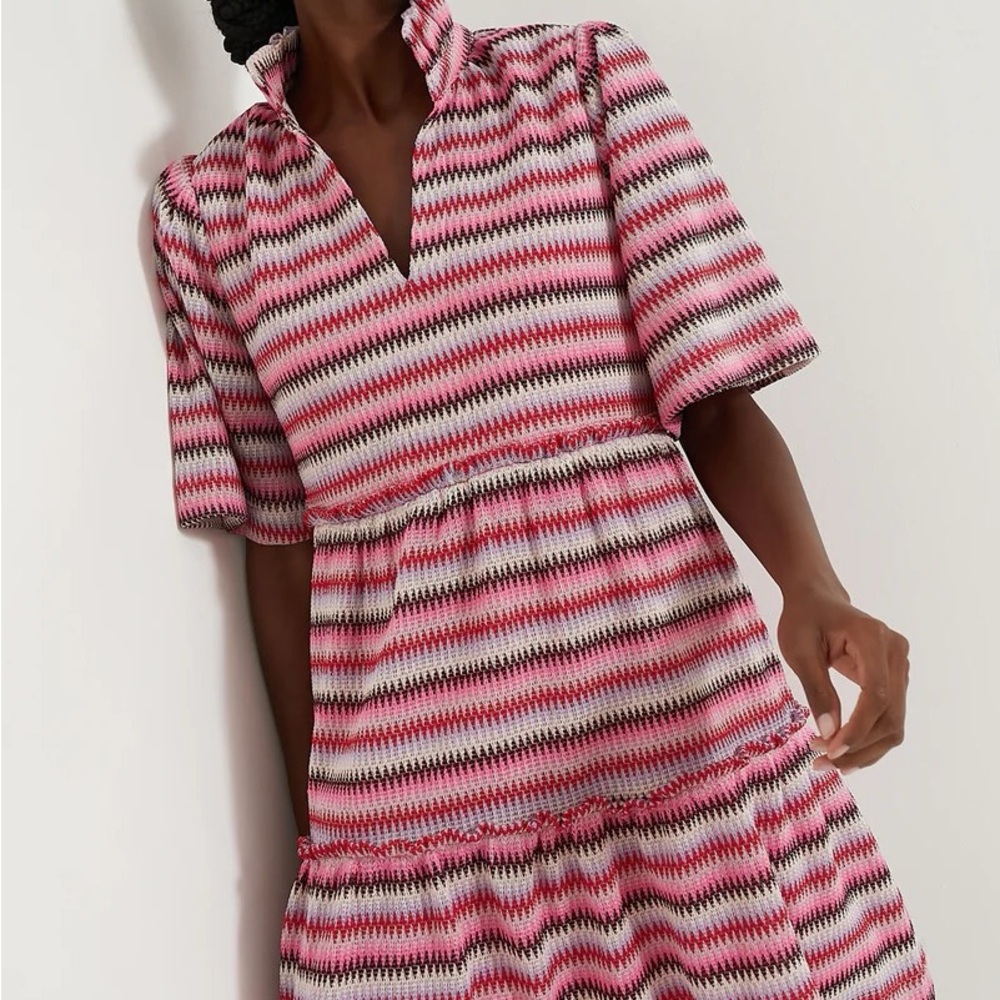 Tuckernuck Pink Multi Zigzag Dress